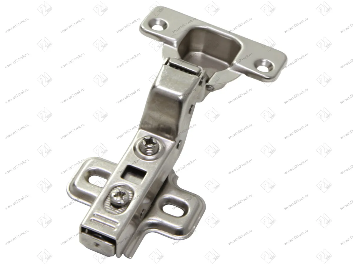 Петля вкладная 16мм, CLIP 48мм, планка H=2мм, с доводчиком, никель 1