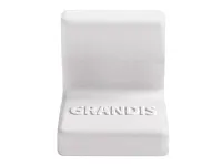 Уголок крепежный 25x25 мм толщ.1,2мм с крышкой, белый 10-419P  <200/2000>