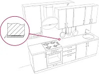 Уплотнительный гибкий плинтус для столешницы Аврора 9мм, 1 бобина 5м, белый