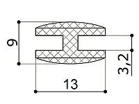 Профиль д/ДВП L=2000*13мм (бежевый) <100>