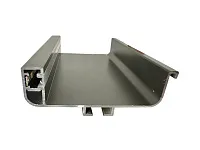 С-образный профиль GOLA с подсветкой, алюминий матовый, L=3000 мм, в комплекте LED лента, крепления 6 шт., коннектор