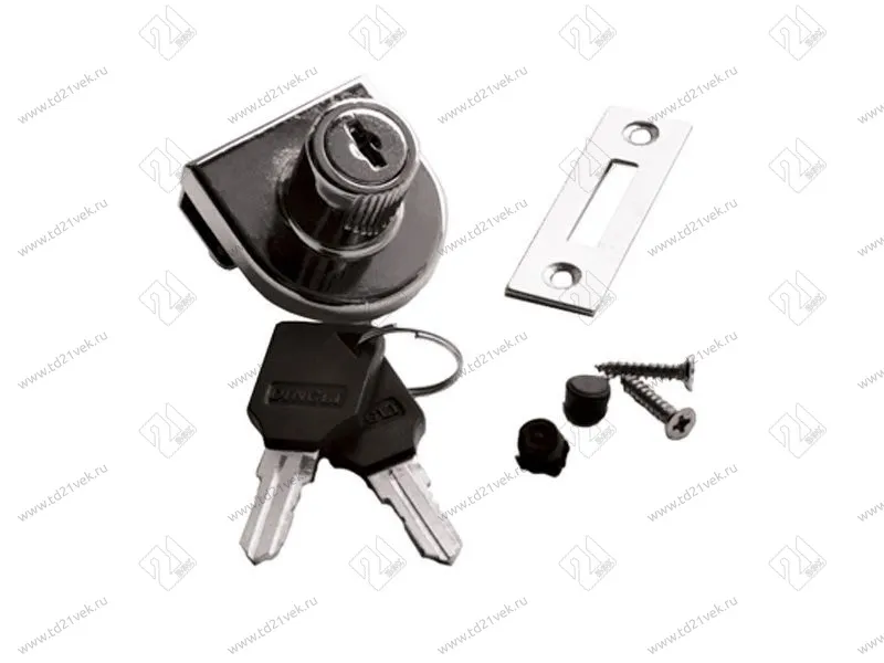 Замок №806, полуовальный для один. стекл. двери <12/240> 1