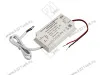06.800.01.607 IP44 Блок питания стаб. напр. для LED, 12В, max 36Вт, IP44, вх. 220В, пластиковый корпус, 3M двойной скотч, вх. провод 2х0,75мм2, 400мм,  вых. провод 2х0,5мм2, 160мм, 92х50х18мм превью 1