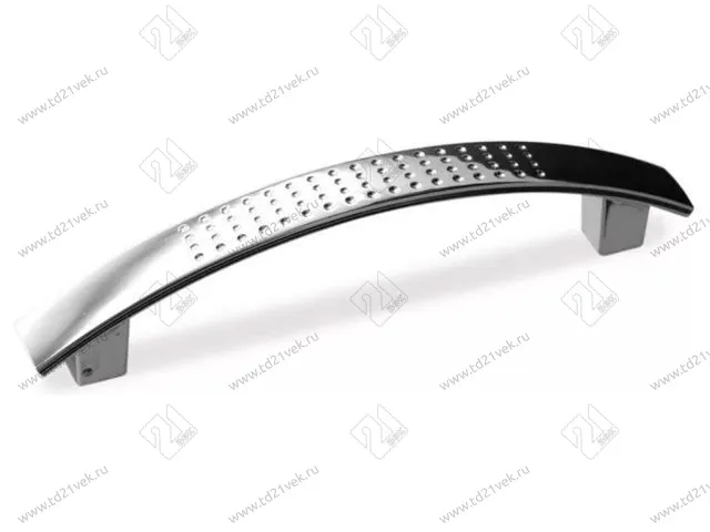 Ручка-скоба С6/96 пластик, хром <400> 1