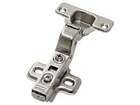 Петля вкладная 16мм, CLIP 48мм, планка H=2мм, с доводчиком, никель