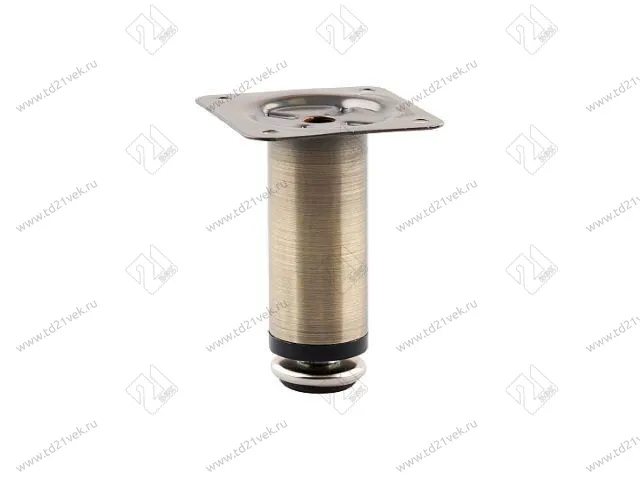 N0010-120 AB Опора мебельная регулируемая малая 30*120 мм, бронза <80> 1