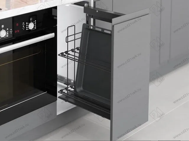 S-2890-A Выдвижная система для противней в базу 350 мм, Starax, (310х475х640) левая, антрацит 1