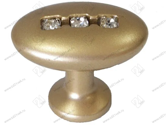 Купол "Оскар" со стразами 6059-04  (мат.золото)<50/600> 1