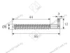 105-03-27-403 Крючок подвески Mesan d6*L55*H12мм сталь <500/1000> превью 2