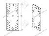Пластина крепёжная 210*90*2.0, гоц <50> превью 2