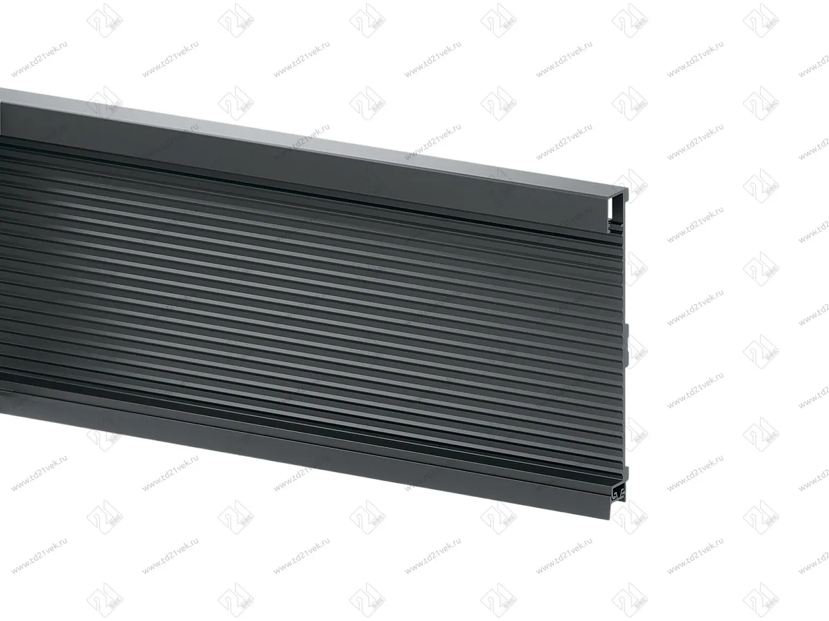 Цоколь с подсветкой 3м, шампань голд, H100/4000К, рефленый, комплект: LED лента SMD+рассеиватель+коннектор 1