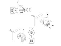 06.800.01.326 USB-розетка, врезная, квадратная, 2хUSB CHARGE-K, max. 3,4A, провод 2м c LED кон., 37х37х31.3мм, серебристый