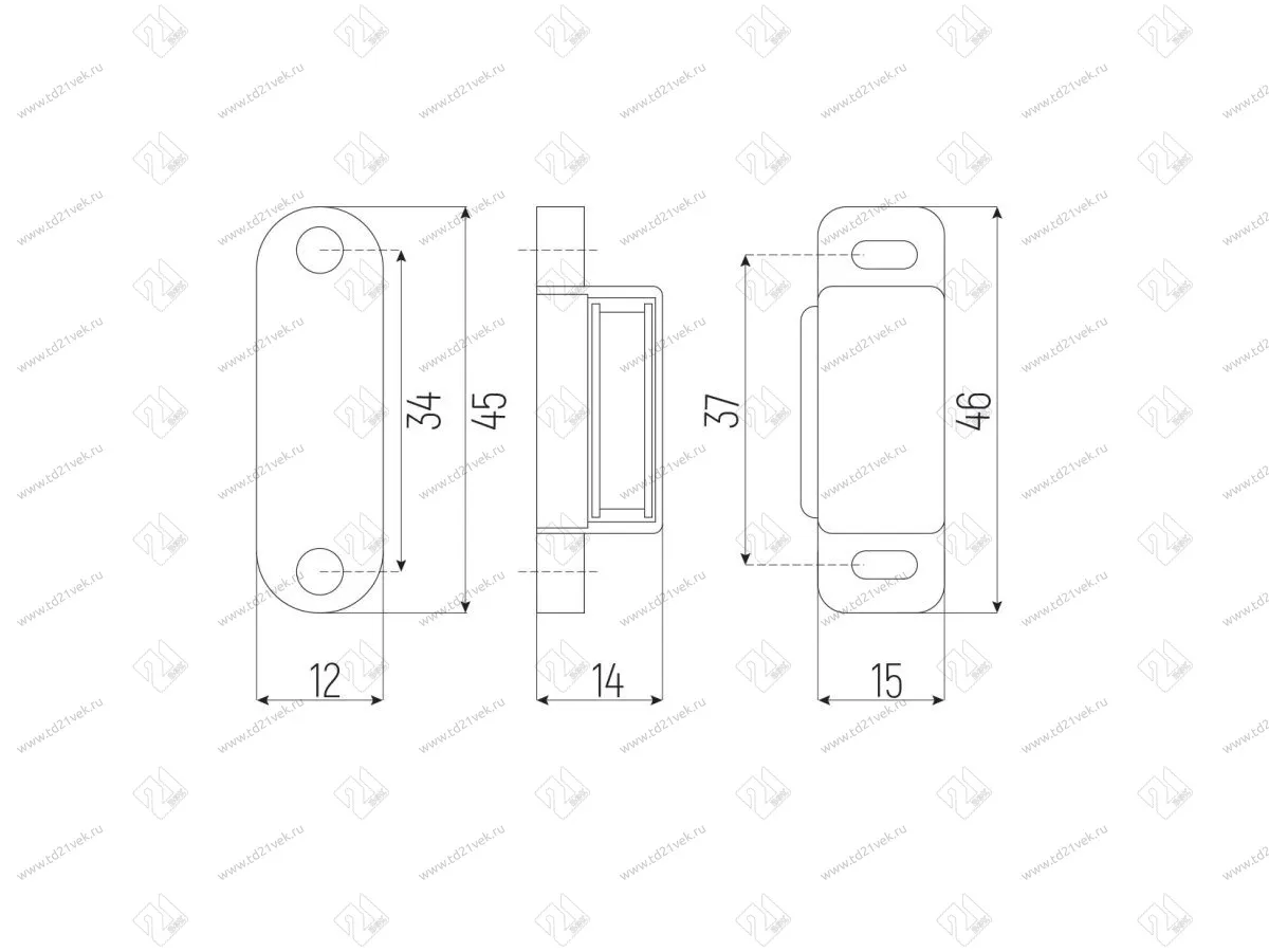 Магнитная защелка SC-MAG-10 белая 2