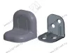 Уголок крепежный 24х24х25 мм, серый c пластиковой крышкой превью 1