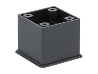 Опора декоративная регулируемая Н45+5мм черный матовый