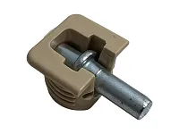 Полкодержатель для деревянных полок, врезной, d15 мм, шток с гладким штифтом в комплекте, FLIPPER, бежевый, 1 упак.=1000 шт.