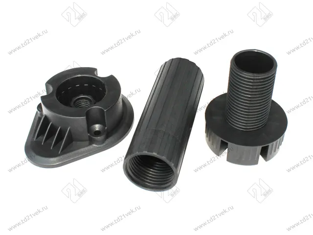 Опора кухонная Н120-140 мм разборная, с упором, черный, нагрузка 168 кг 2