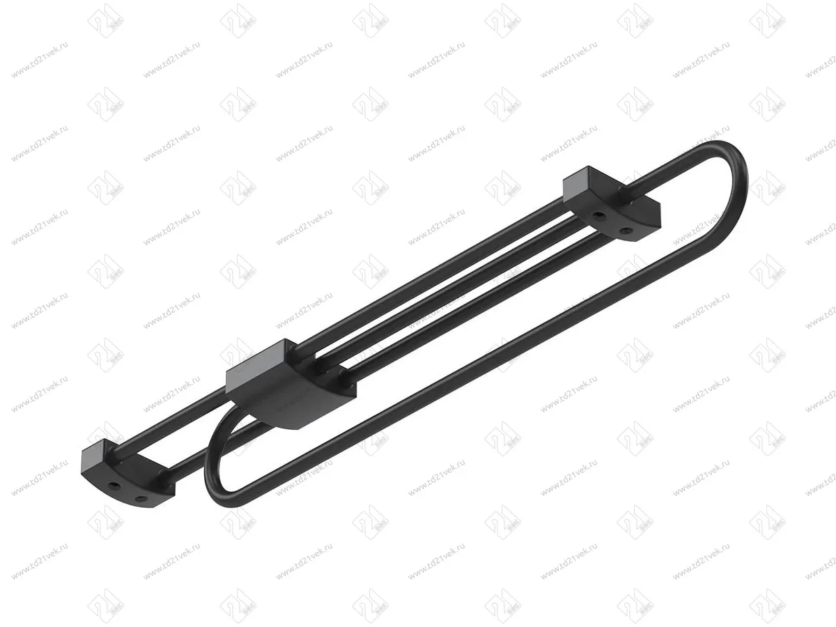 S-6074-A Штанга Starax выдвижная 450 мм (50х450х60) антрацит<1/20> 2