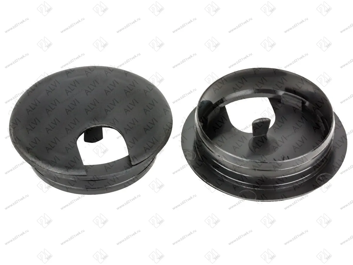 Заглушка кабель-канала, круглая, d=62 №22, чёрный 1