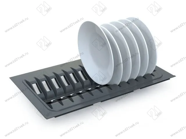 105-83-52-309 Лоток для тарелок Mesan TrayBond, 12шт.(Ш290хГ480-420хH45) антрацит <2/16> 5