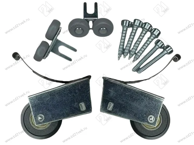 Комплект роликов на 1 дверь, симметрия, базовый, 37,5 мм 1