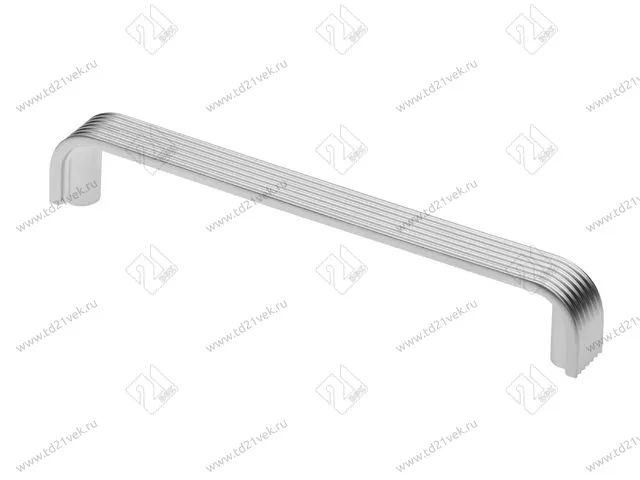UZ-VETA-128-05 Ручка мебельная VETA C=128 мм - Collection Shape Art. мат.хром <25> 1