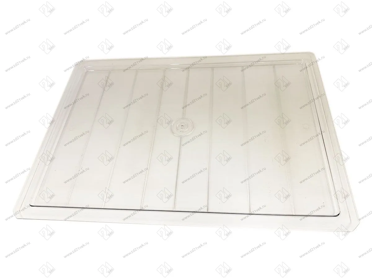 S-11243-T Поддон пластиковый Starax, шир. 500 мм, 497x403x12 мм, прозрачный 1