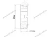 Цоколь кухонный 4м, H100, зеркало превью 2