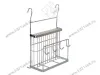 MX-427 Полка для ножей и досок с крючками (250х130x390) хром <8> превью 1
