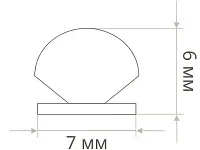 Уплотнитель щёточный ш7х в6мм 4Р MEPA (моноколор) (коричневый) <10м / бухта-150м> шлегель/ щетка самоклеящаяся/ буферная лента/ уплотнитель/ Schlegel