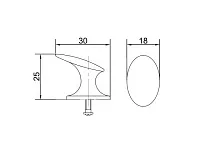 Купол "Оскар" 6045-03  (мат.хром)<100/1200>