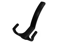 Крючок трехрожковый, черный матовый, V LORD, в комплекте: саморез 2 шт., крепёжная планка, ключ