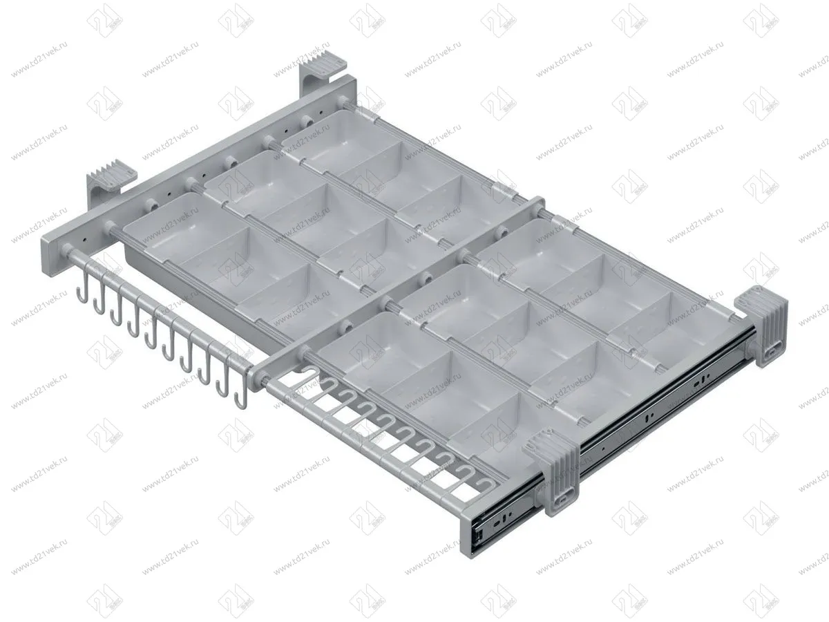 S-6327-G Органайзер выдвижной в базу 700 мм, Starax, (655-675х510х100) 4