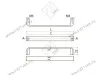 UZ-VETA-128-05 Ручка мебельная VETA C=128 мм - Collection Shape Art. мат.хром <25> превью 2