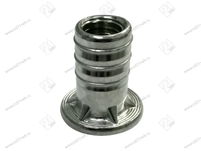 Футорка мебельная забивная M6х14 мм, сталь, цинк 1