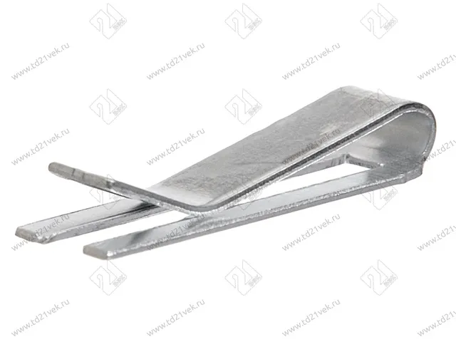 Защелка фиксатор для шлегеля / уплотнителя щеточного  (L20/W7мм/H3мм) нержавеющая сталь 1