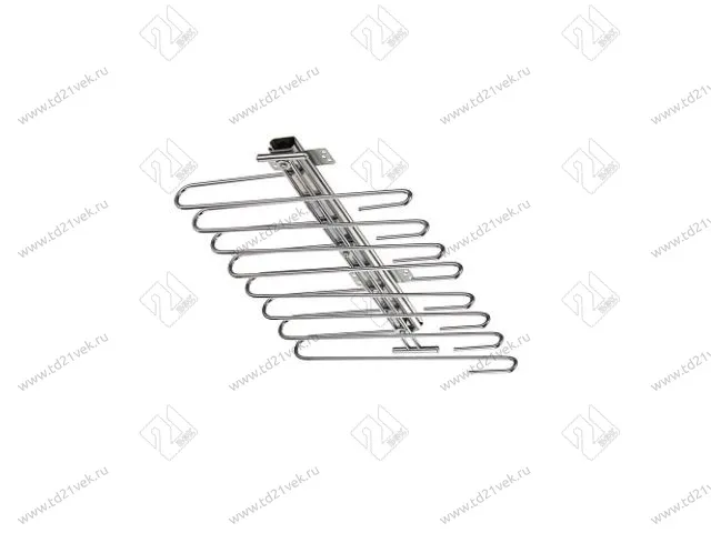 Выдвижная вешалка частичного выдвижения, RU-011а, верхнее крепление (Г453xШ325хВ80мм) хром 1