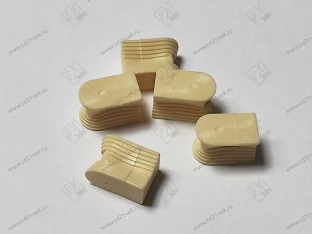 Ласточка Хоффмана  <Д> Шпонка Ласточкин хвост без заглушки №20  (ваниль) (1 упак= 1000 шт) <1/12> 1