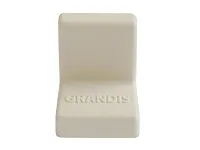 Уголок крепежный 20x20 мм толщ.1,2мм с крышкой, ясень 10-436P <400/4000>