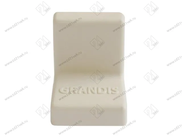 Уголок крепежный 20x20 мм толщ.1,2мм с крышкой, ясень 10-436P <400/4000> 1