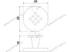 RC011SN.4 Ручка C1150 cатиновый никель <50/500> превью 2