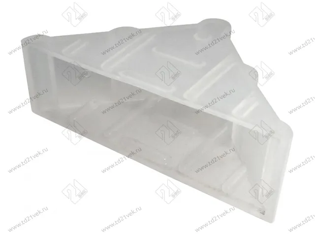 Уголок защитный пластиковый для стекла 17 мм, прозрачный 1