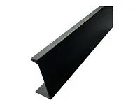 Профиль-ручка торцевая 128мм (L156мм) черный матовый