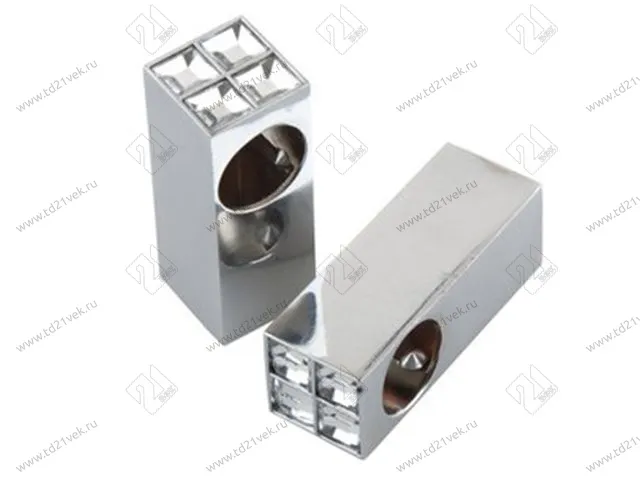 RAT-20 KIT Комплект держателей рейлинга CRYSTAL 2 шт, хром <20> 1