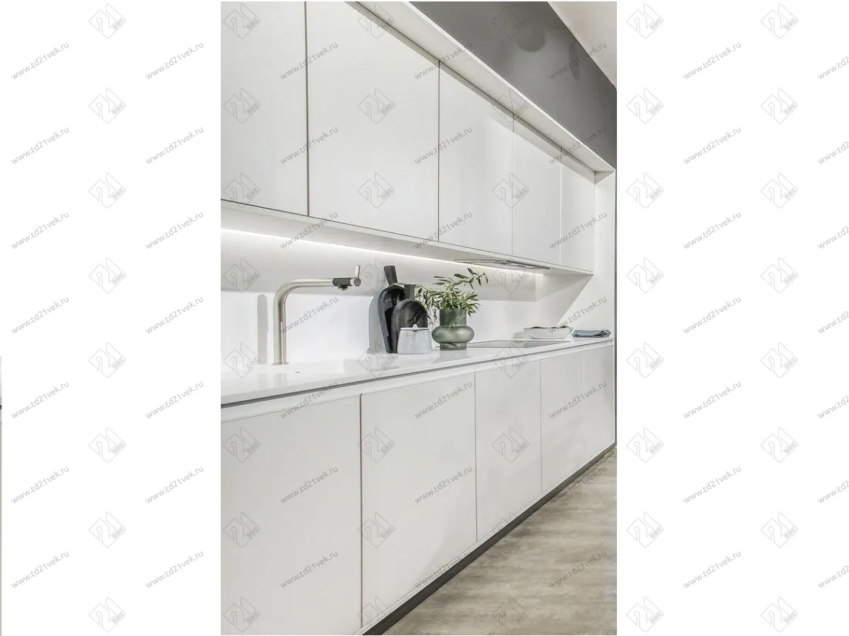 04.108.40.411 Светильник LED линейный Line 1E- 570, с выкл, 4000К, 7Вт, 220В, 504-616Лм, 570х23х33мм, PC, белый, соед. каб. 0,15м, сетевой каб. 1,0м, клипсы мет. 3