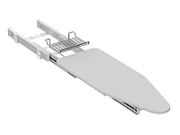 S-6616-W Выдвижная гладильная доска с фасадом в 400 базу, Starax, белый