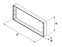 S-6018-A Крепеж Starax для пантографа (25x286x114) антрацит