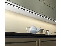 17.800.00.445 / 19.143.37.877 / 19.143.39.766 Профиль алюминиевый КСС 2507Е(W) ЧЕРНЫЙ врезной 2м, диффузор плоский  полуматовый, 4 заглушки чёрные.