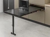 S-2145-A Механизм Starax для встраиваемой столешницы в три сложения с ножкой, шир.600 (564х510х125 мм), антрацит