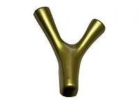 Крючок двухрожковый, золото матовое, VETKA